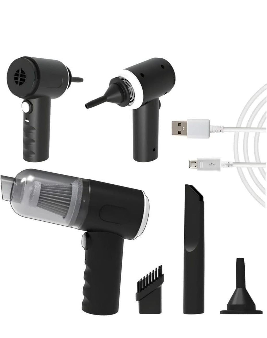 Rechargeable Mini Vacuum & Air Duster Cleaner.